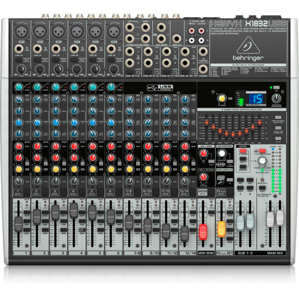 Behringer Микшерный пульт BEHRINGER XENYX X1832USB. Купить в Киеве. Тел.:  +38 (044) 229-50-84